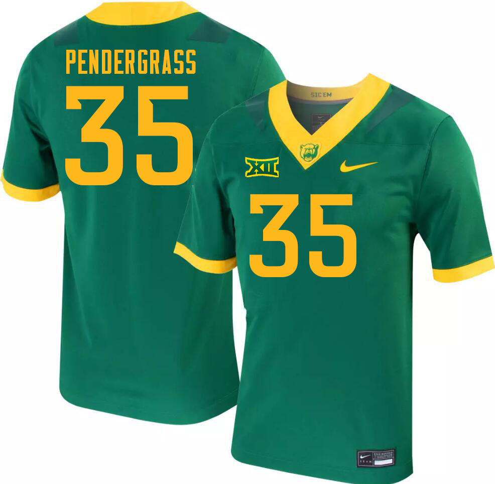 Men-Youth #35 Dawson Pendergrass Baylor Bears 2023 College Football Jerseys Stitched Sale-Green